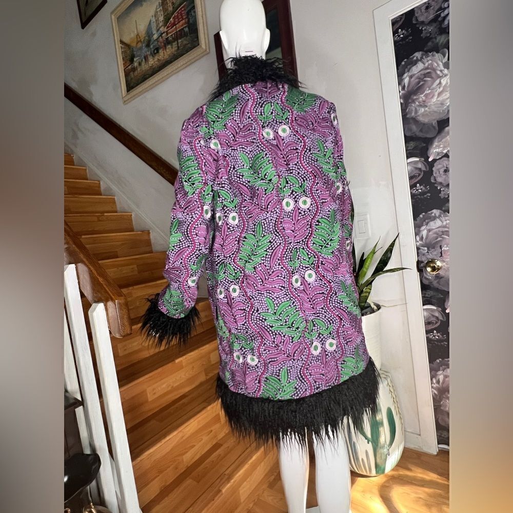 FP x Anna Sui Jacquard Faux Fur Jacket - Picture 7 of 8